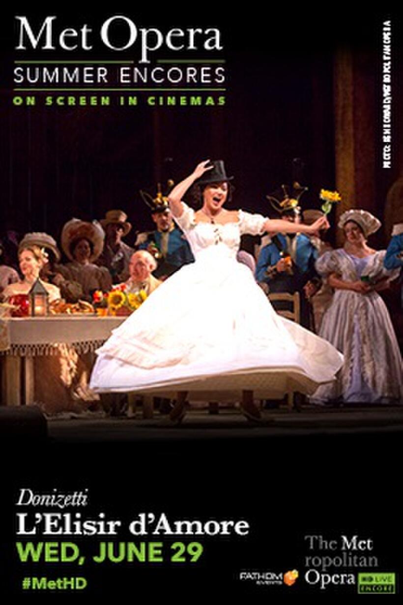 Poster art for "Met Summer Encore: L'Elisir d'Amore."