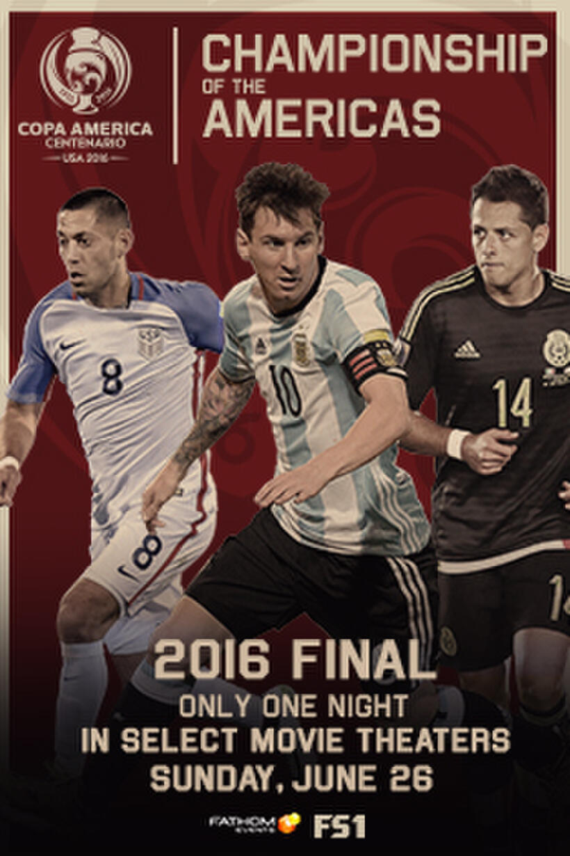 Poster art for "Copa America Centenario Finals 2016."