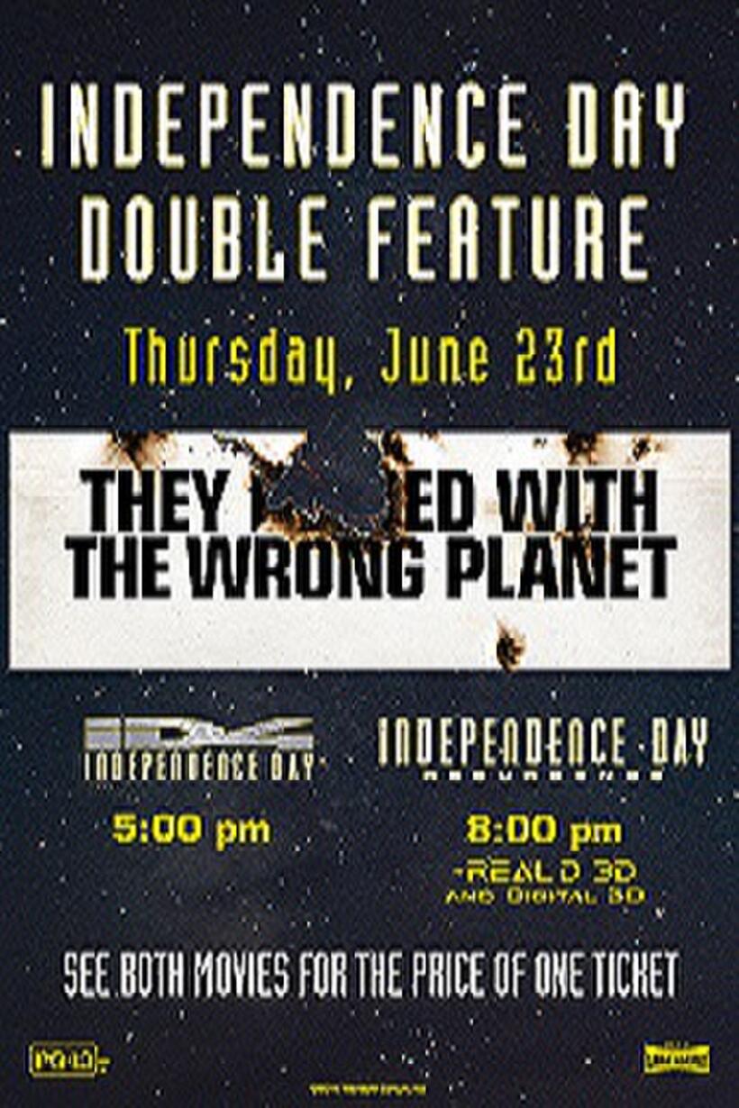 Poster art for "Independence Day Double Feature."