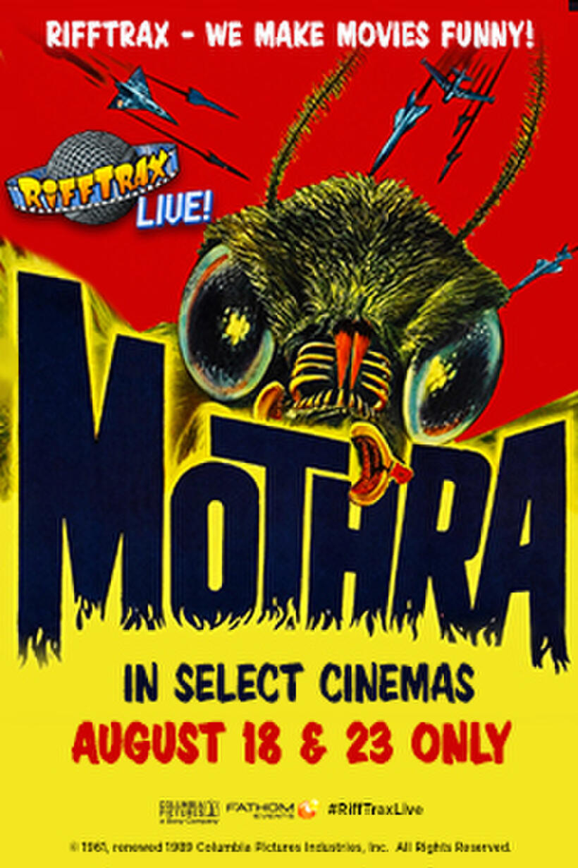 Poster art for "RiffTrax Live: Mothra."