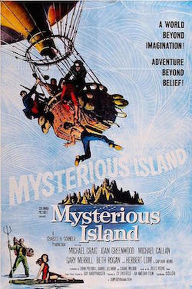Poster art for "Mysterious Island."