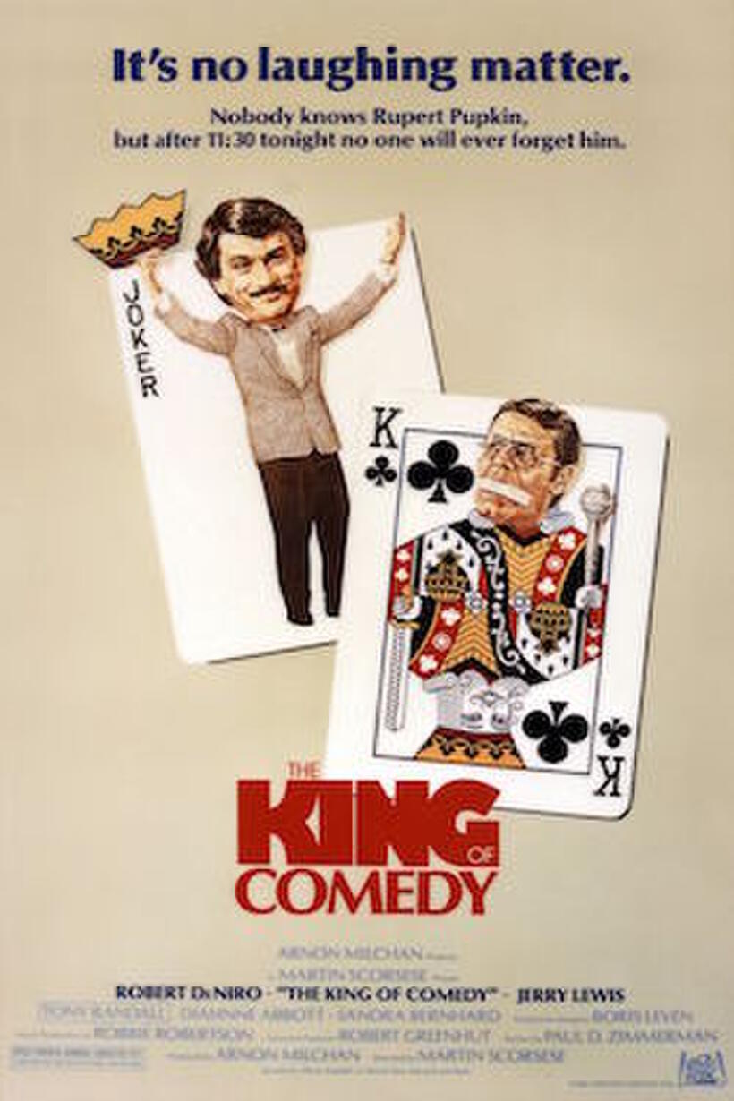 Poster art for "The King of Comedy."