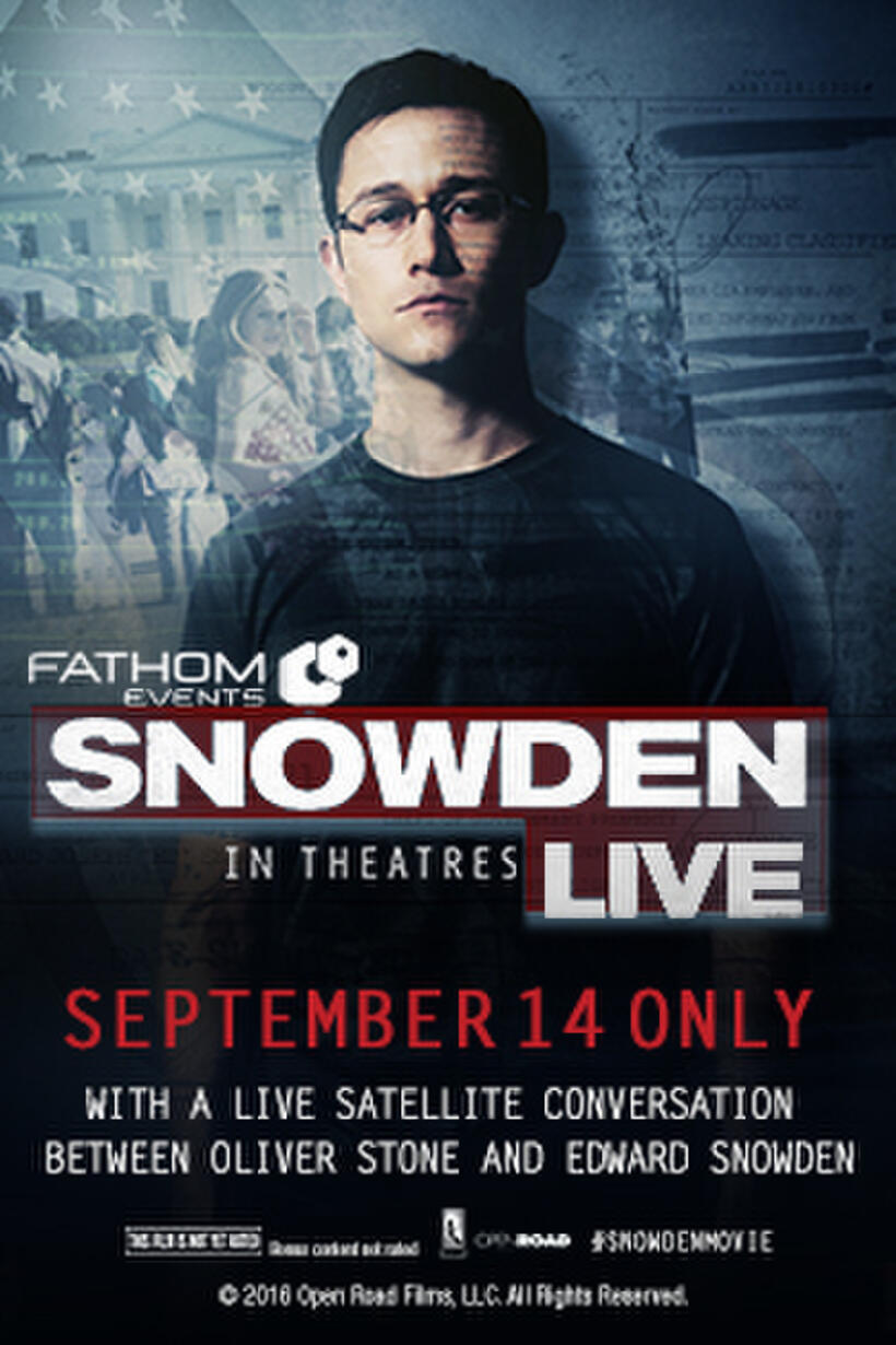 Poster art for "Snowden Live."