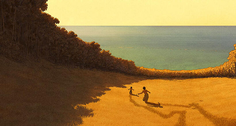 A scene from "The Red Turtle."