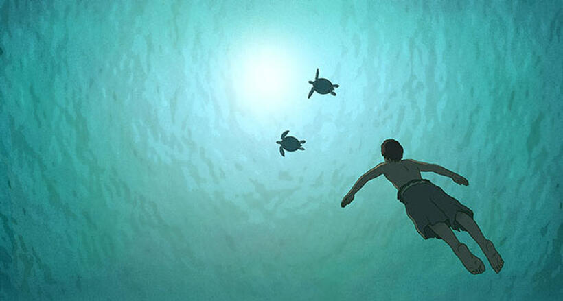 A scene from "The Red Turtle."
