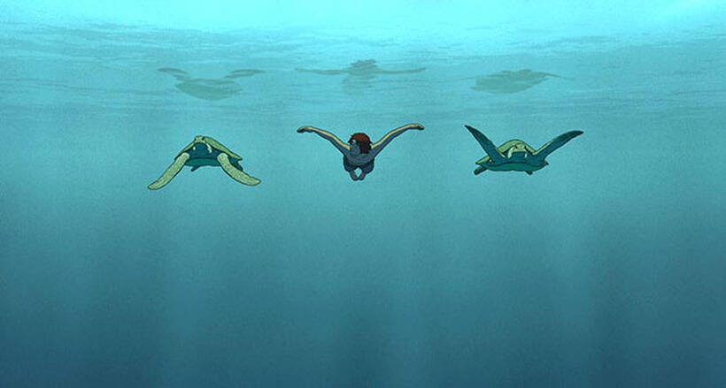 A scene from "The Red Turtle."