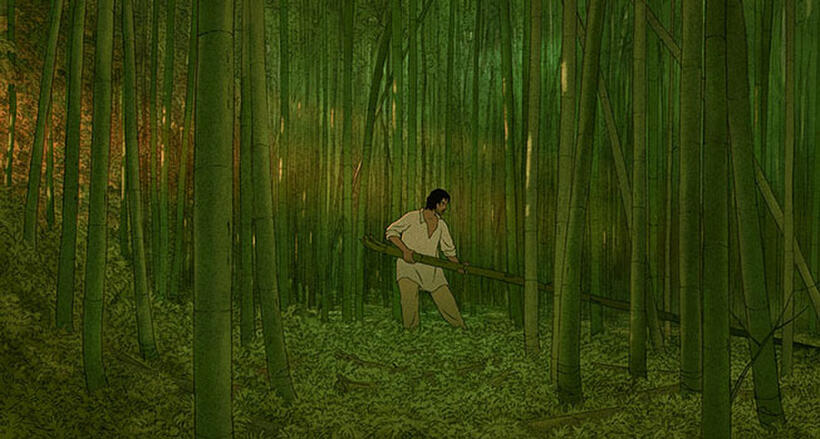 A scene from "The Red Turtle."