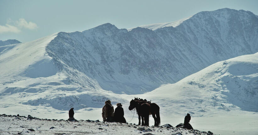 A scene from "The Eagle Huntress."