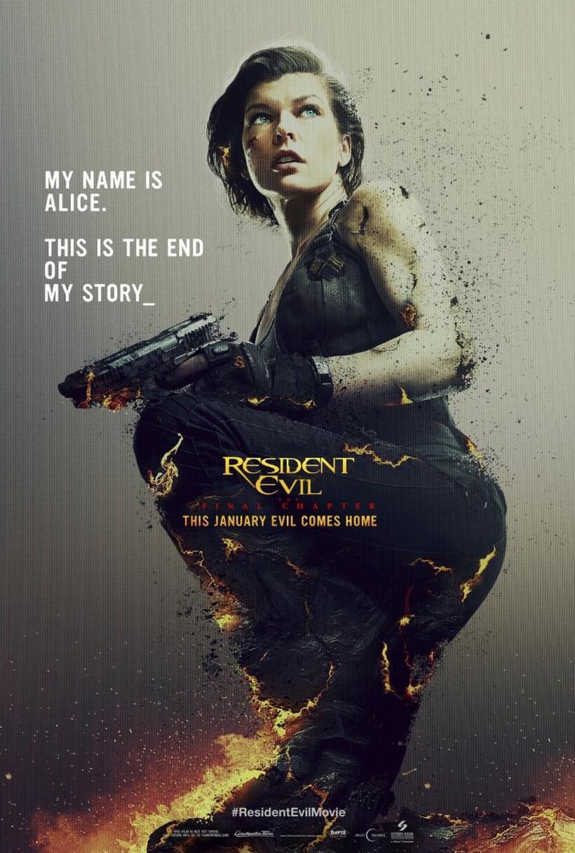 Resident Evil: The Final Chapter poster art