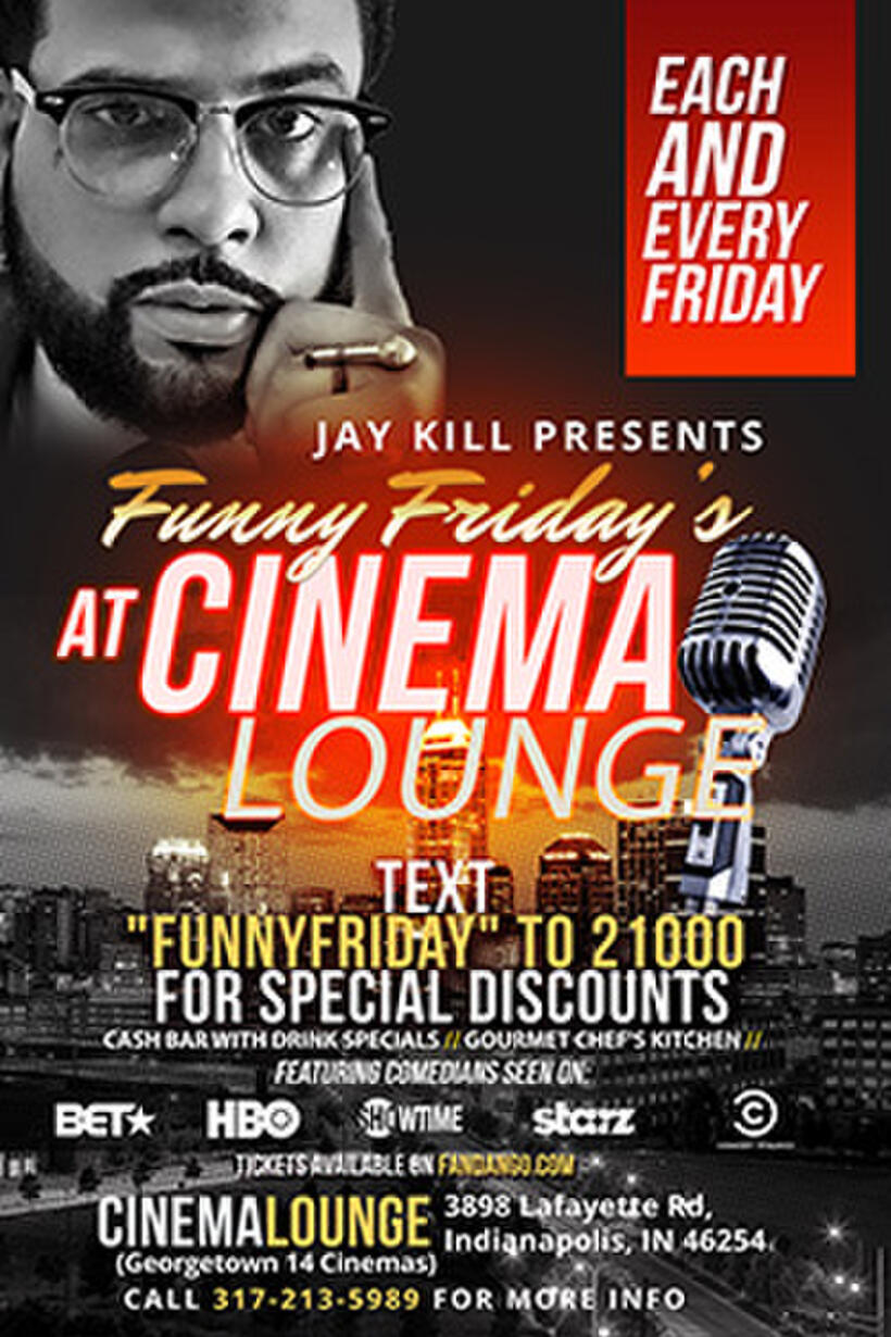 Poster art for "Jay Kill Presents: Funny Fridays."