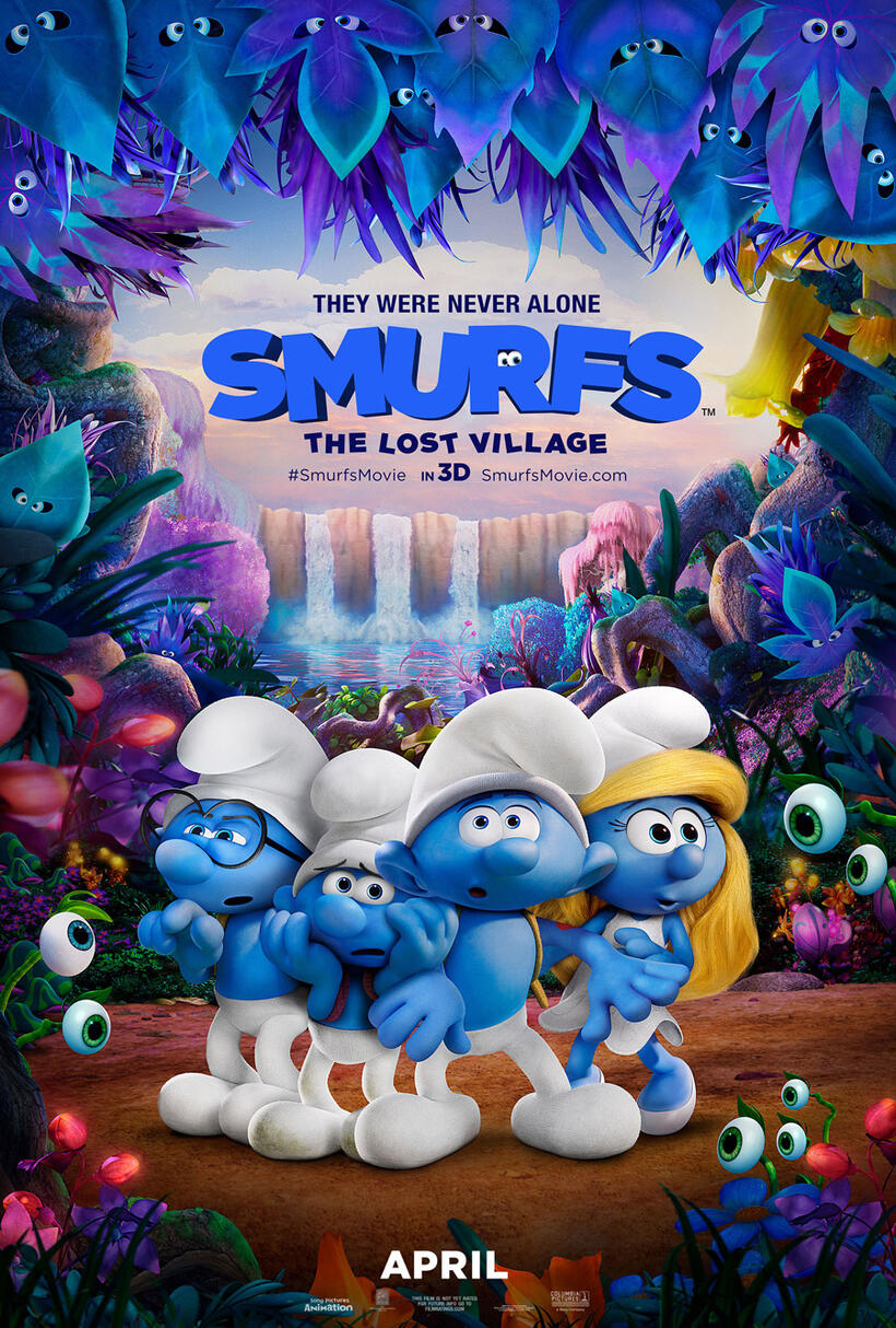 Smurfs The Lost Village poster art