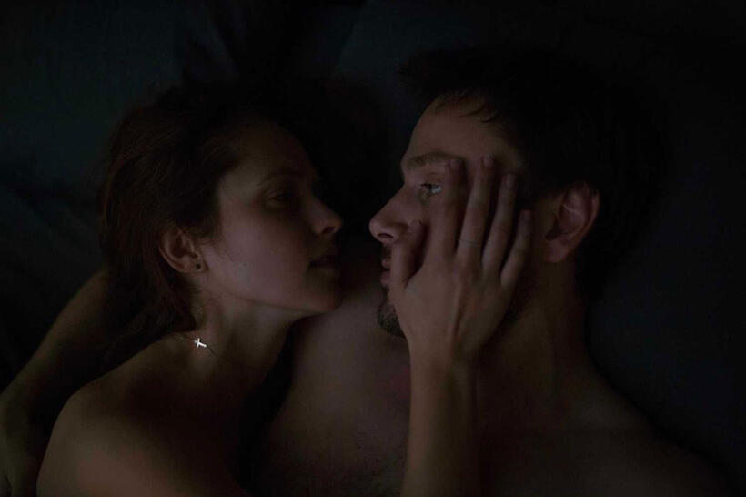 Max Riemelt as Andi and Teresa Palmer as Clare in "Berlin Syndrome."