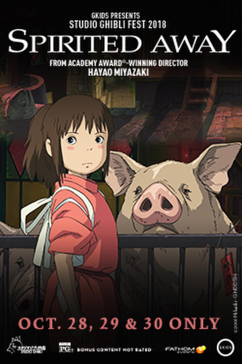 Poster art for "Spirited Away – Studio Ghibli Fest 2018."