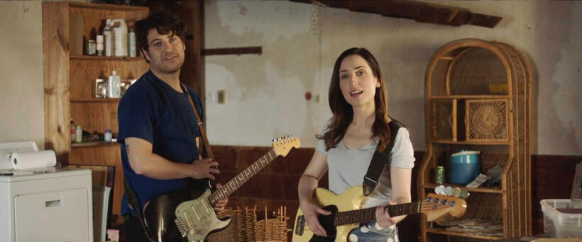 Adam Pally as Ben and Zoe Lister-Jones as Anna in "Band Aid."