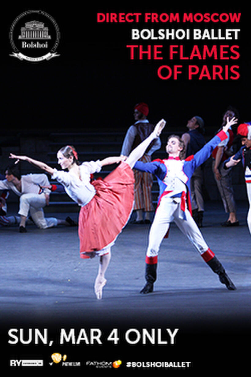 Poster art for "Bolshoi Ballet: The Flames of Paris."