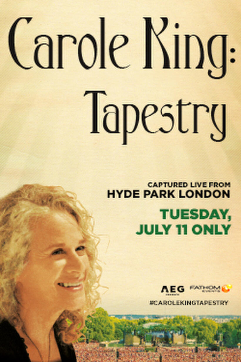 Poster art for "Carol King: Tapestry – Captured Live."