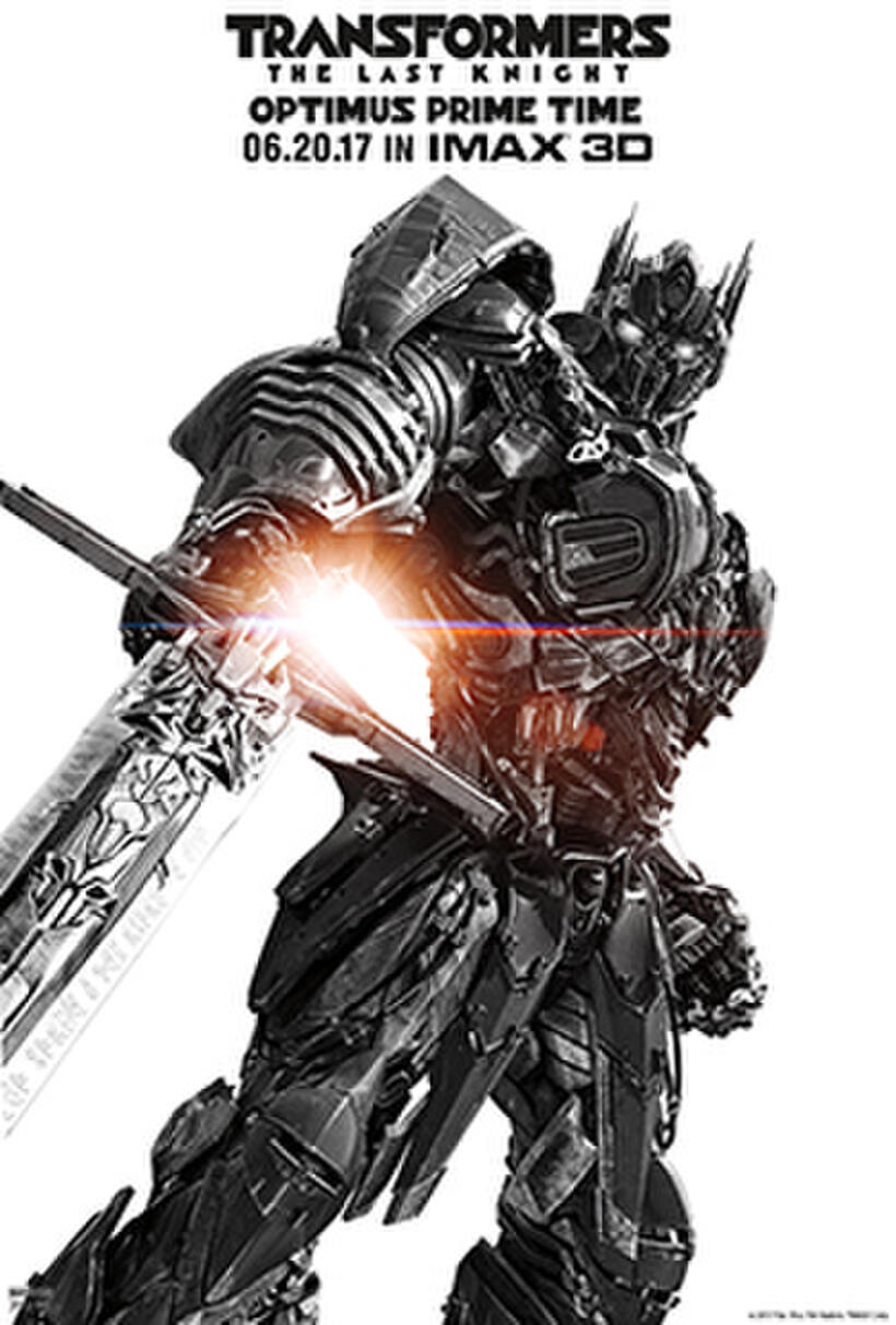 Transformers: The Last Knight Optimus Prime Time poster art