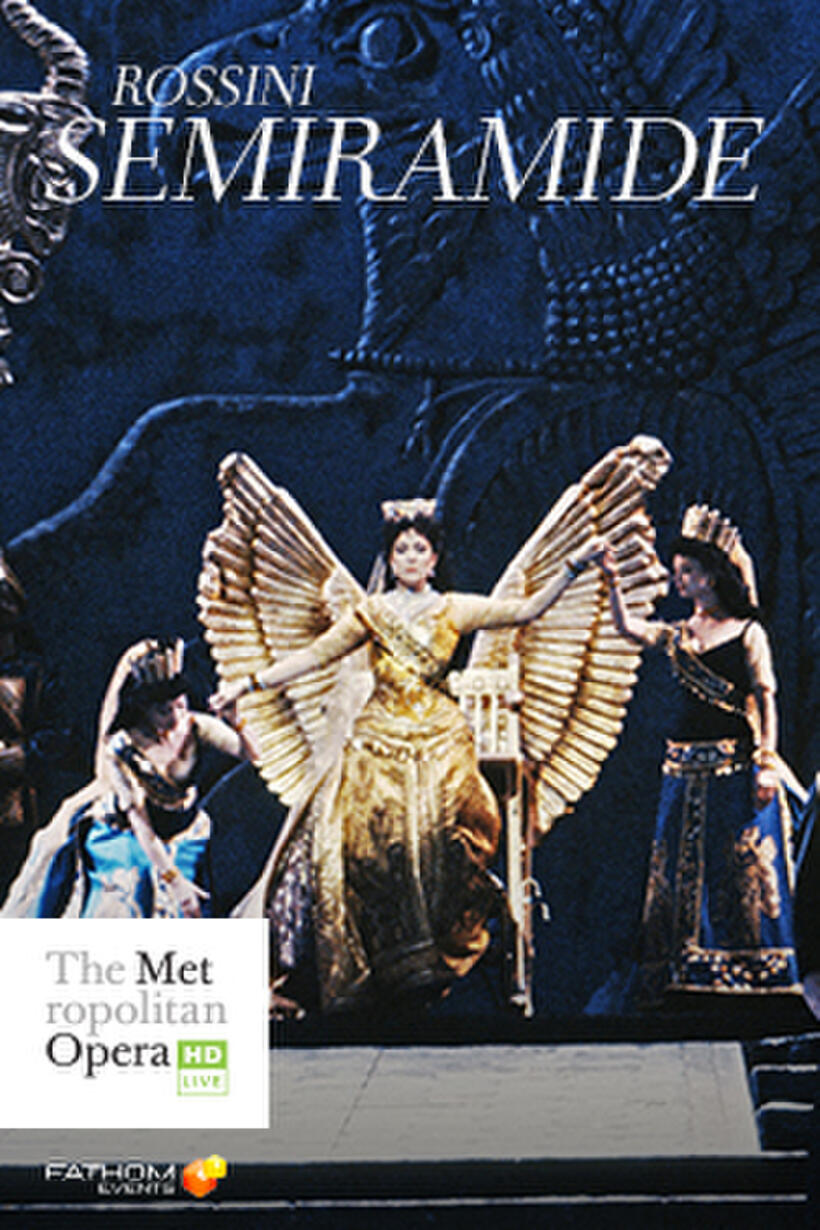 Poster art for "The Metropolitan Opera: Semiramide Encore."