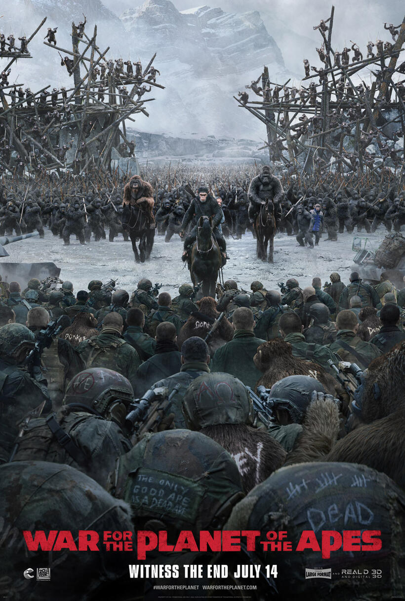 War for the Planet of the Apes poster art