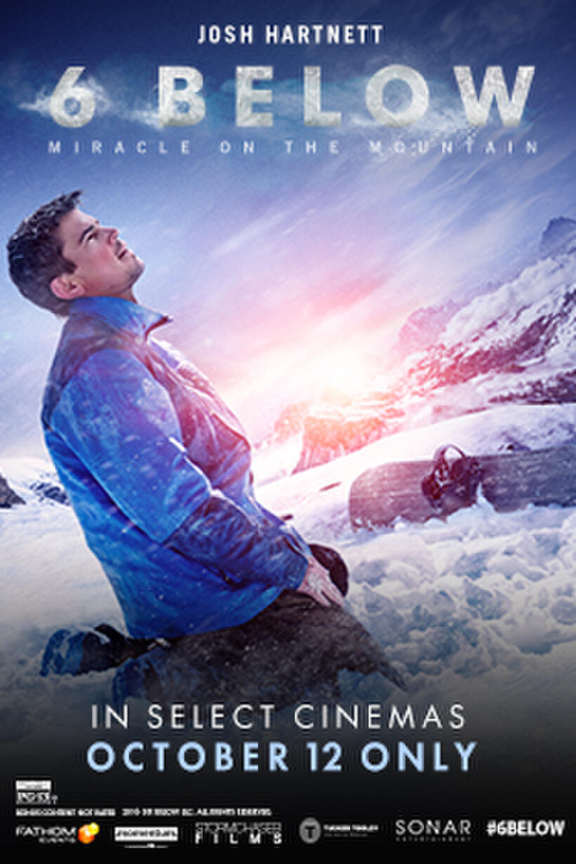 Poster art for "Fathom Premieres 6 Below: Miracle on the Mountain."