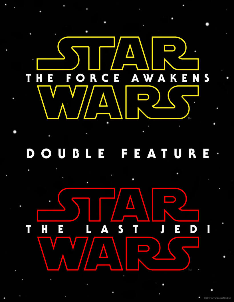 Star Wars Double Feature poster art
