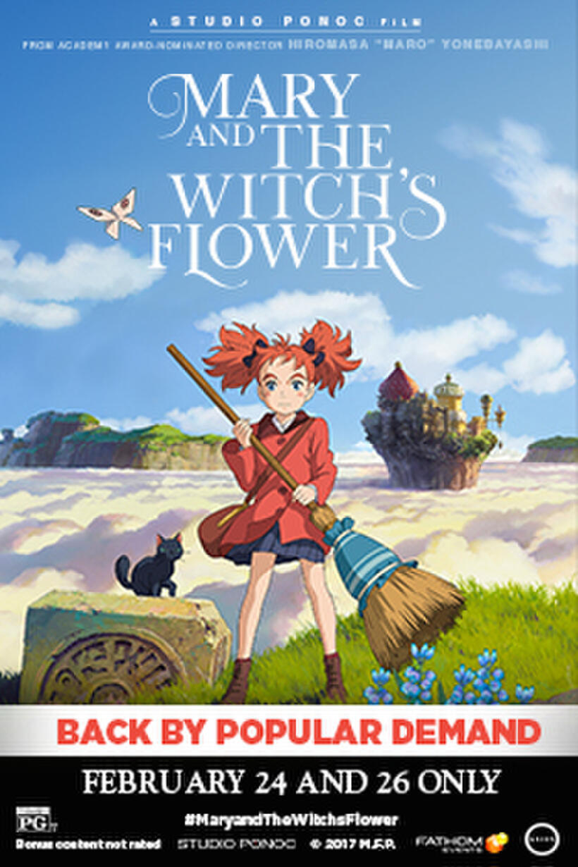Poster art for "Premiere Event: Mary and the Witch's Flower."