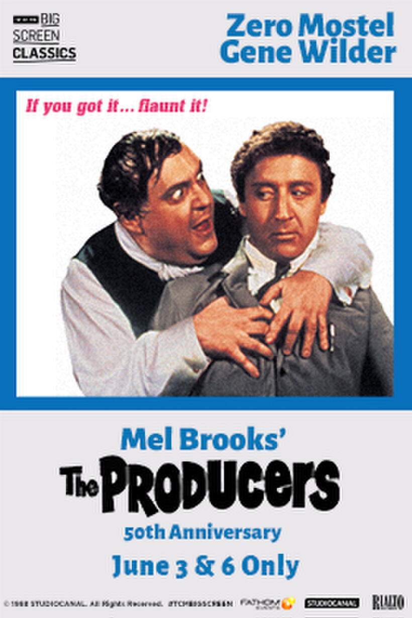 Poster art for "The Producers 50th Anniversary (1968) presented by TCM."