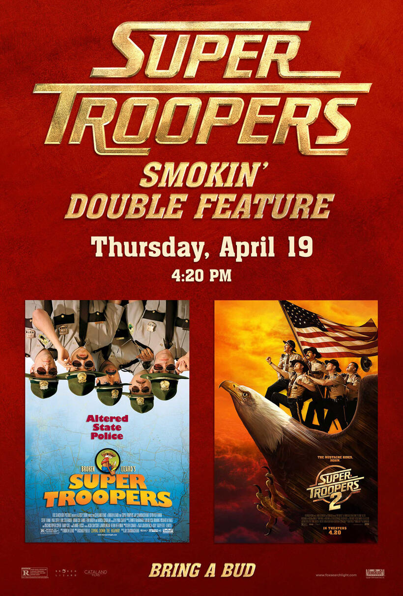 Super Troopers Double Feature poster art