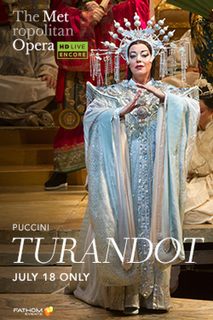 Poster art for "Met Summer Encore: Turandot."
