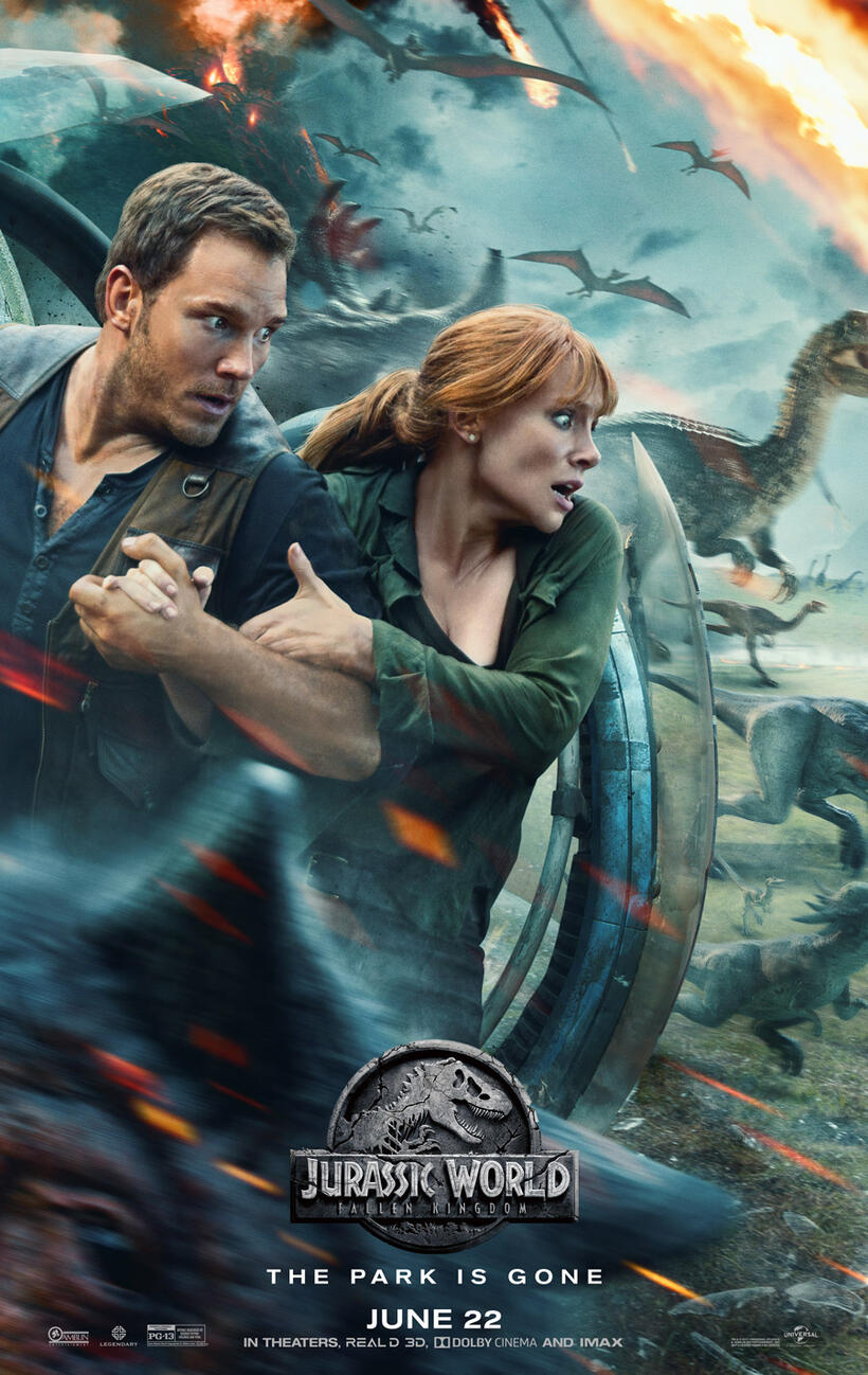 Jurassic World: Fallen Kingdom poster art