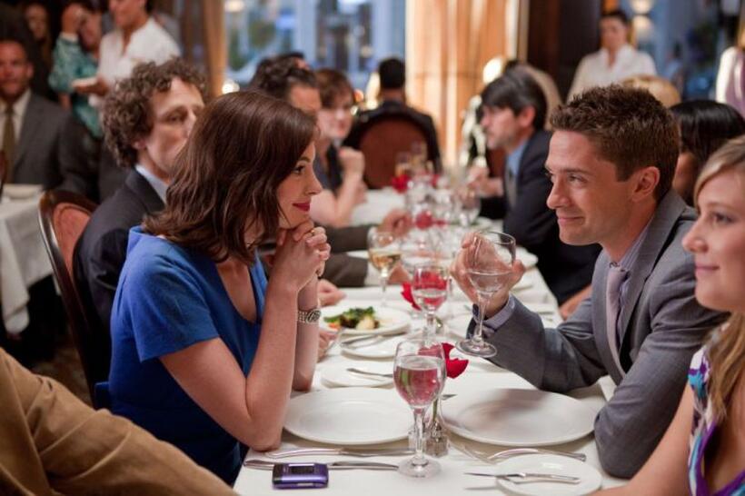 Anne Hathaway as Liz and Topher Grace as Jason in "Valentine's Day."