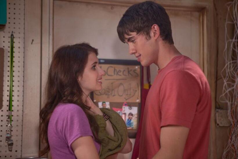 Emma Roberts as Grace and Carter Jenkins as Alex in "Valentine's Day."