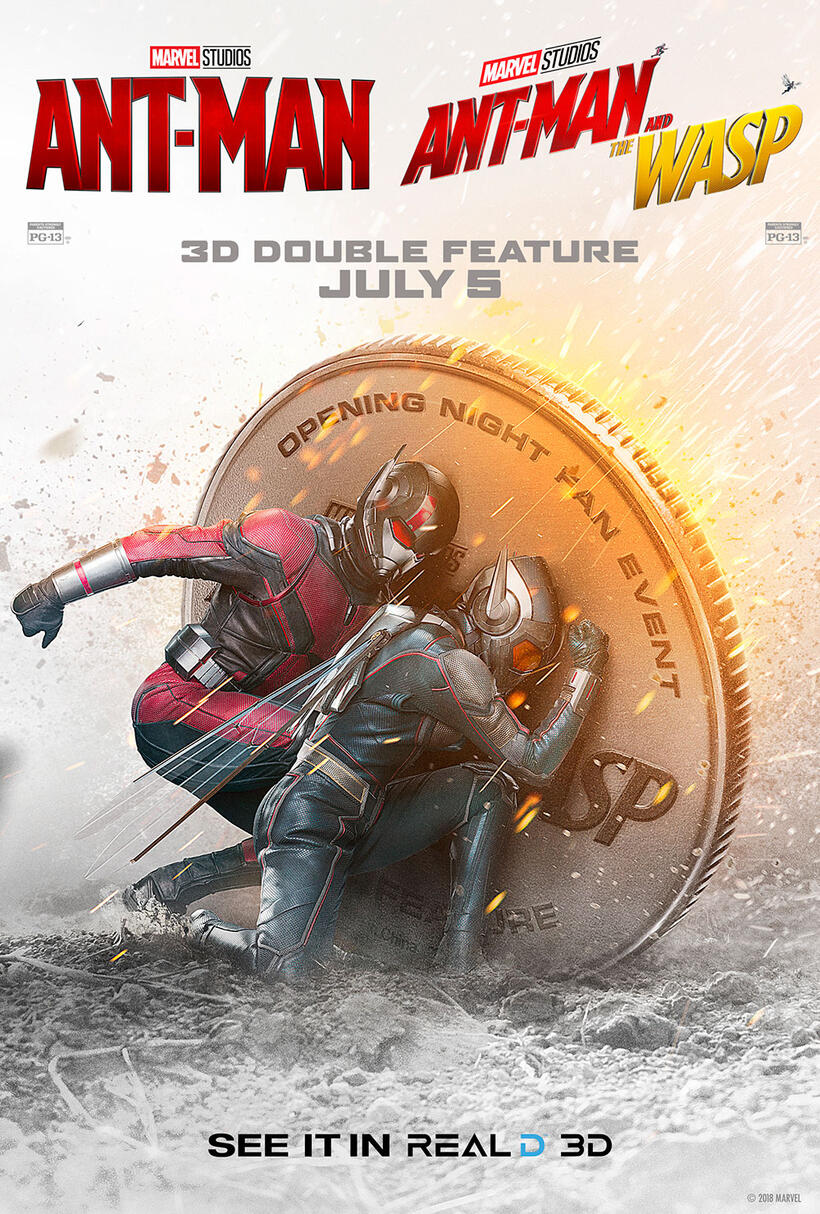 Double Feature - Ant-Man & The Wasp poster art
