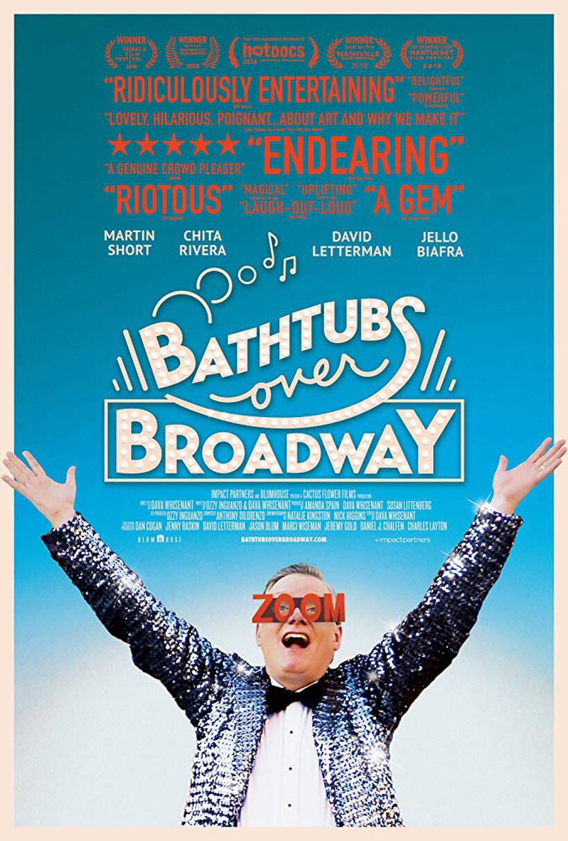 Bathtubs Over Broadway poster art