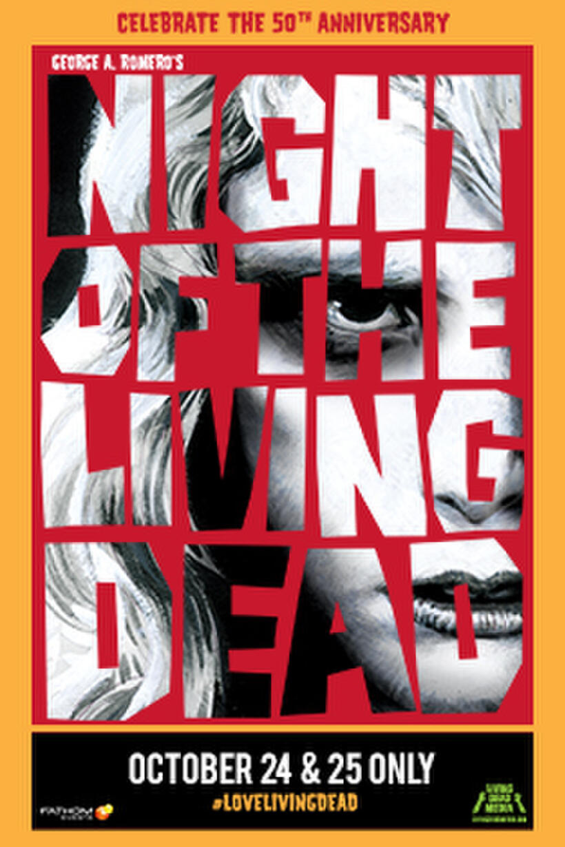 Poster art for "Night of the Living Dead 50th Anniversary".