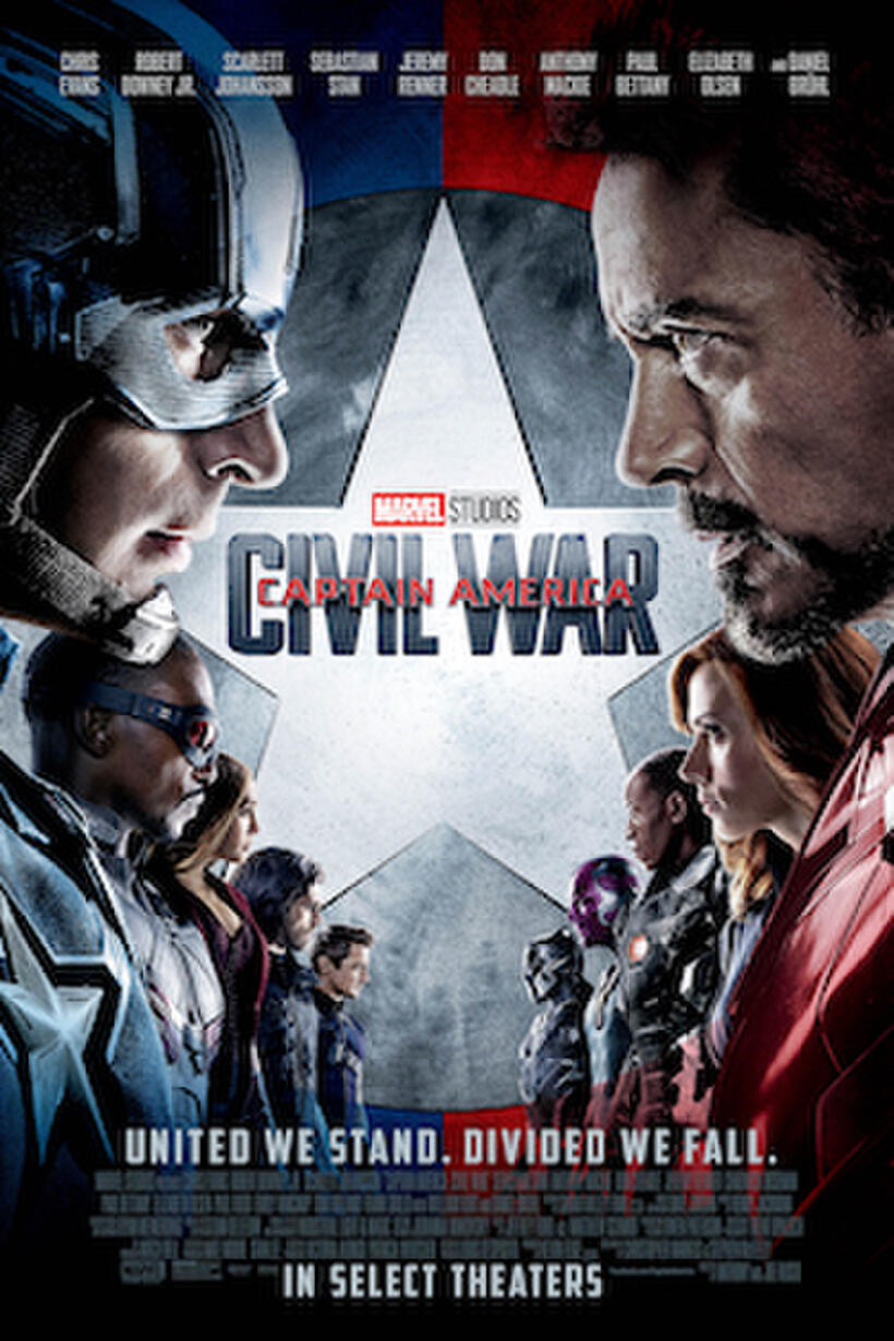 Poster art for "Marvel Studios 10th: Captain America: Civil War: The IMAX Experience".