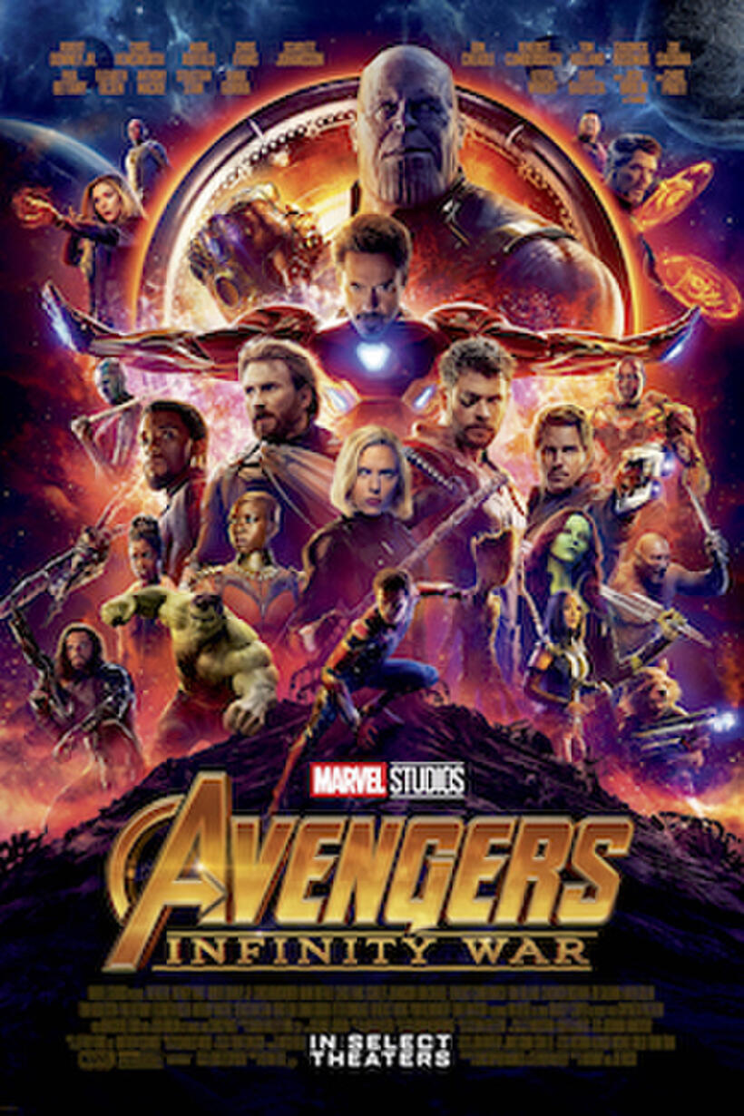 Poster art for "Marvel Studios 10th: Avengers: Infinity War: The IMAX Experience".