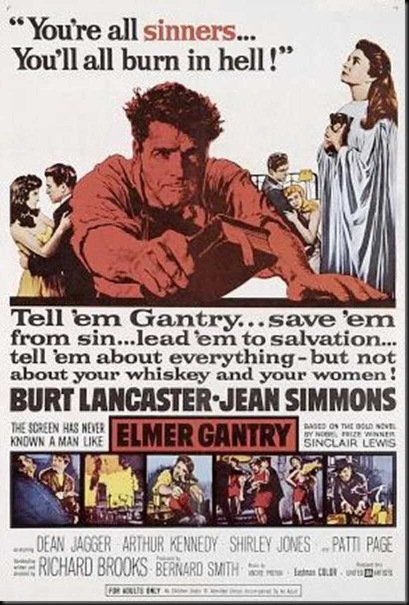 Poster art for "Elmer Gantry."