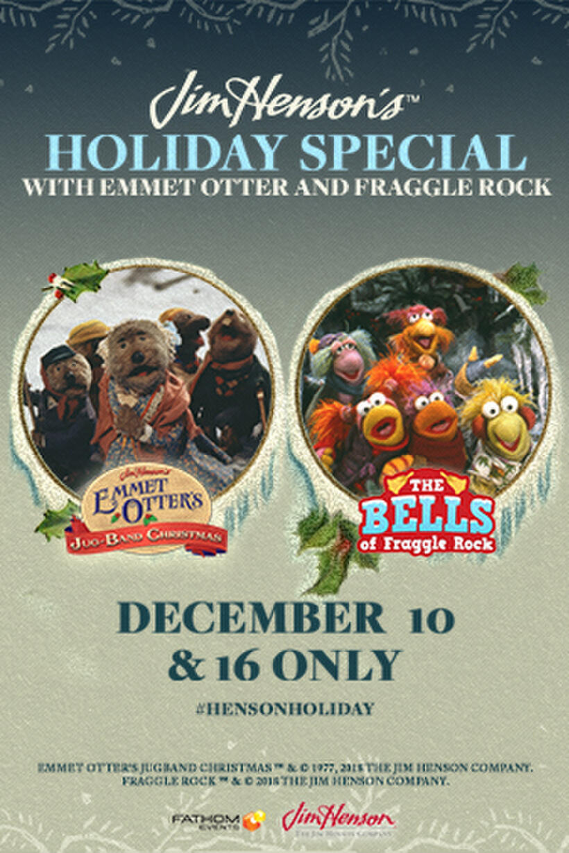 Poster art for "Jim Henson’s Holiday Special with Fraggle Rock and Emmet Otter."