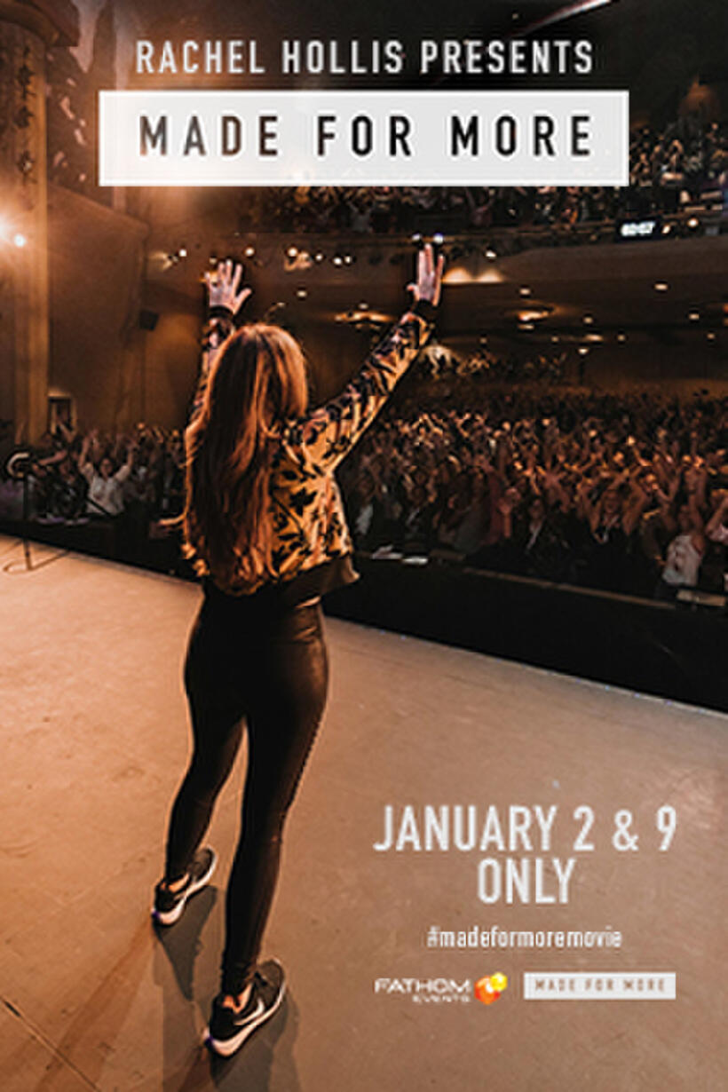 Poster art for "Rachel Hollis Made for More Encore."