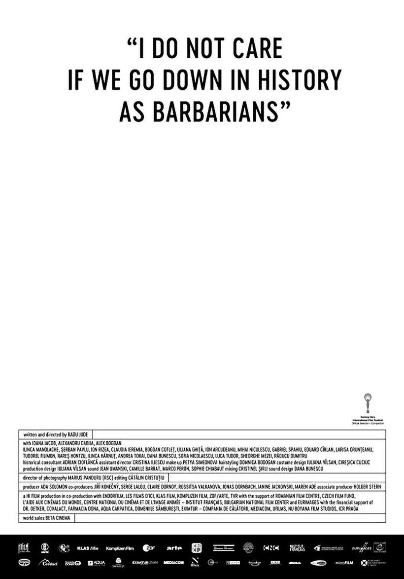 I Do Not Care If We Go Down In History As Barbarians poster art