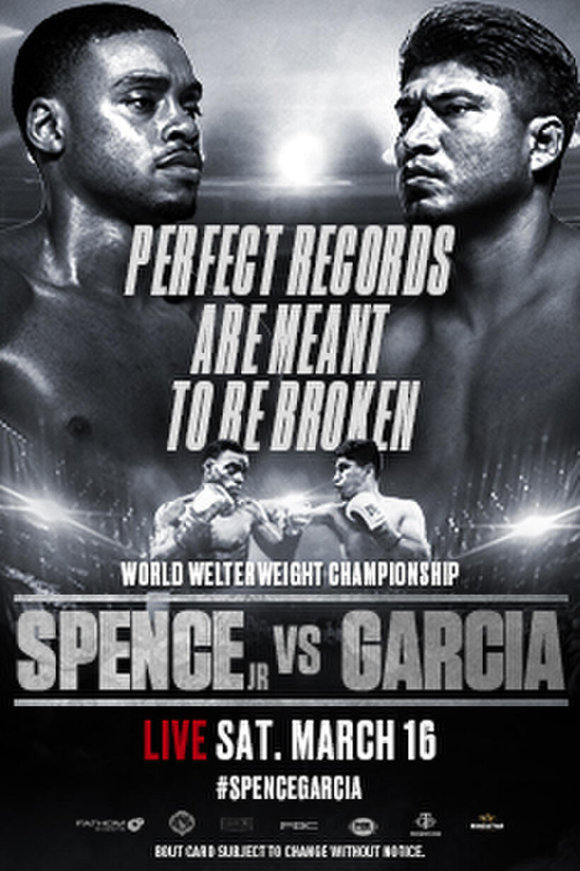 Poster art for "Errol Spence Jr. vs. Mikey Garcia"