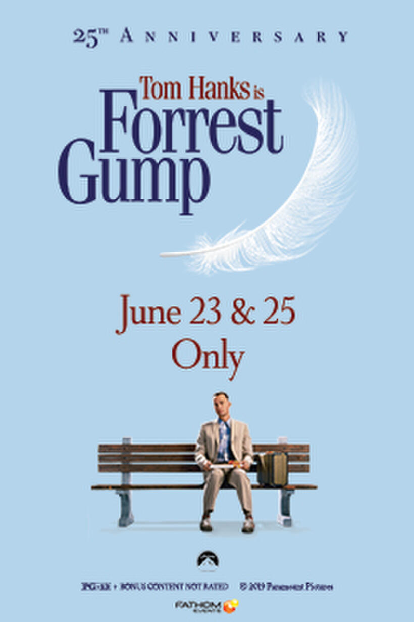 Poster art for "Forrest Gump 25th Anniversary".