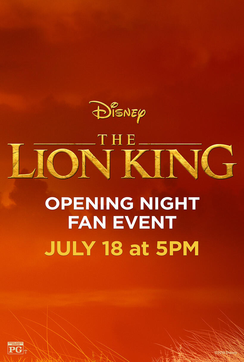 The Lion King Opening Night Fan Event Showtimes Fandango