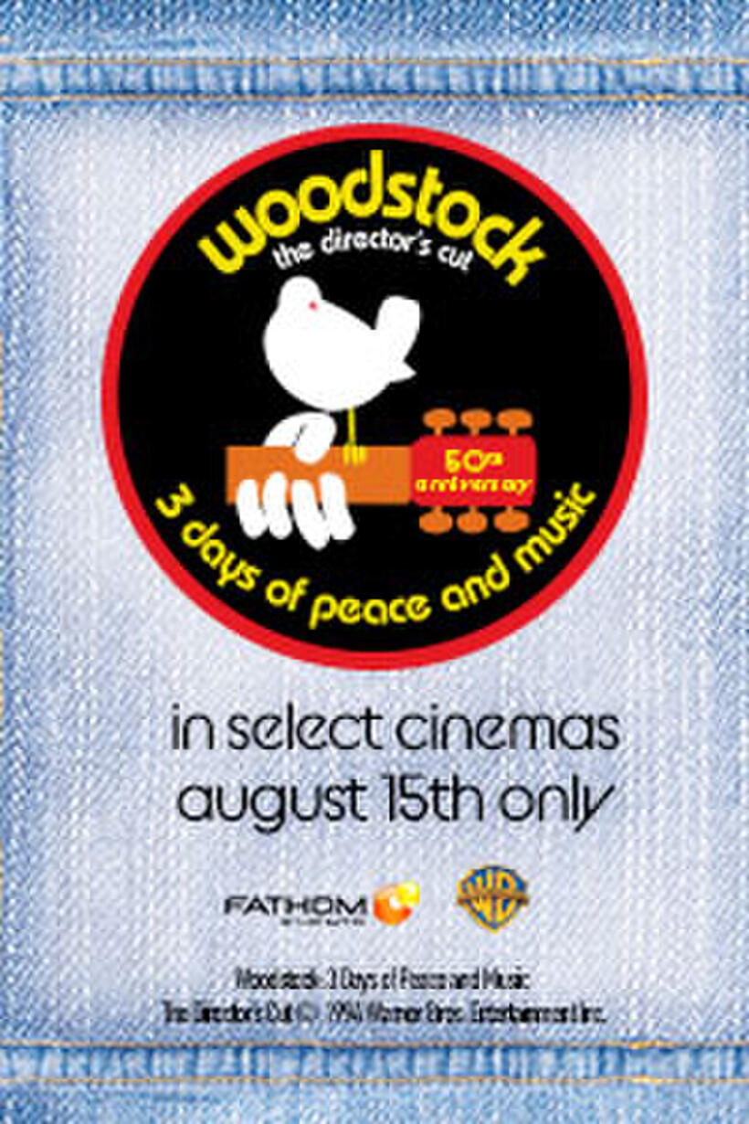 Poster art for "Woodstock: 50th Anniversary Director's Cut".