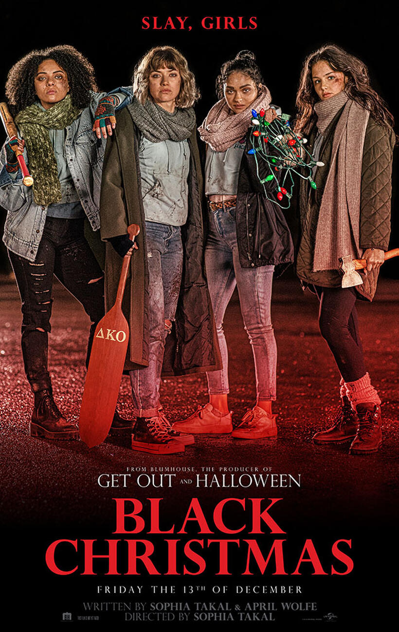 Black Christmas poster art