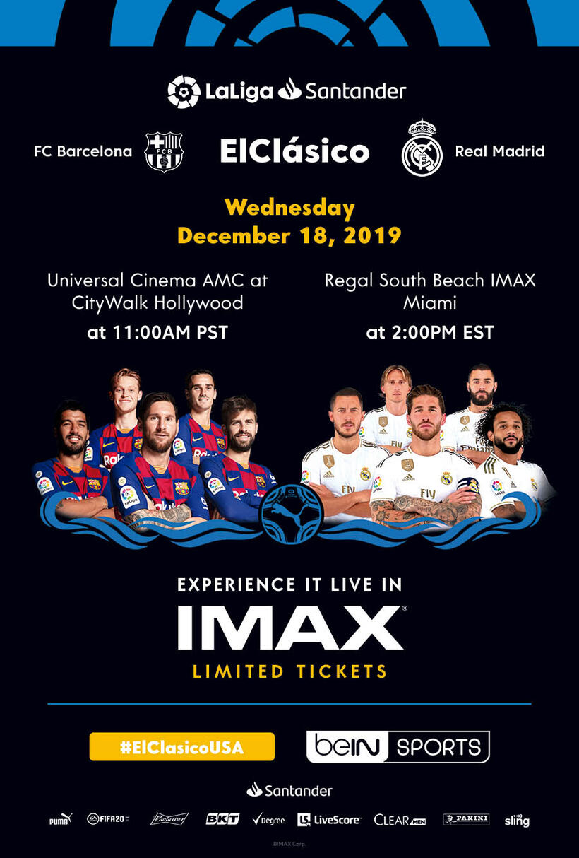 El Clasico: FC Barcelona vs. Real Madrid – The IMAX Experience poster art