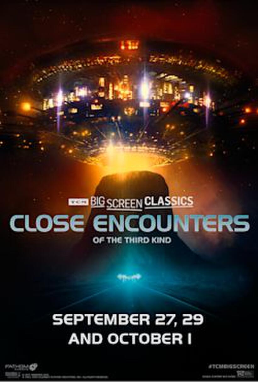 Poster art for "Close Encounters of the Third Kind (1977) presented by TCM".
