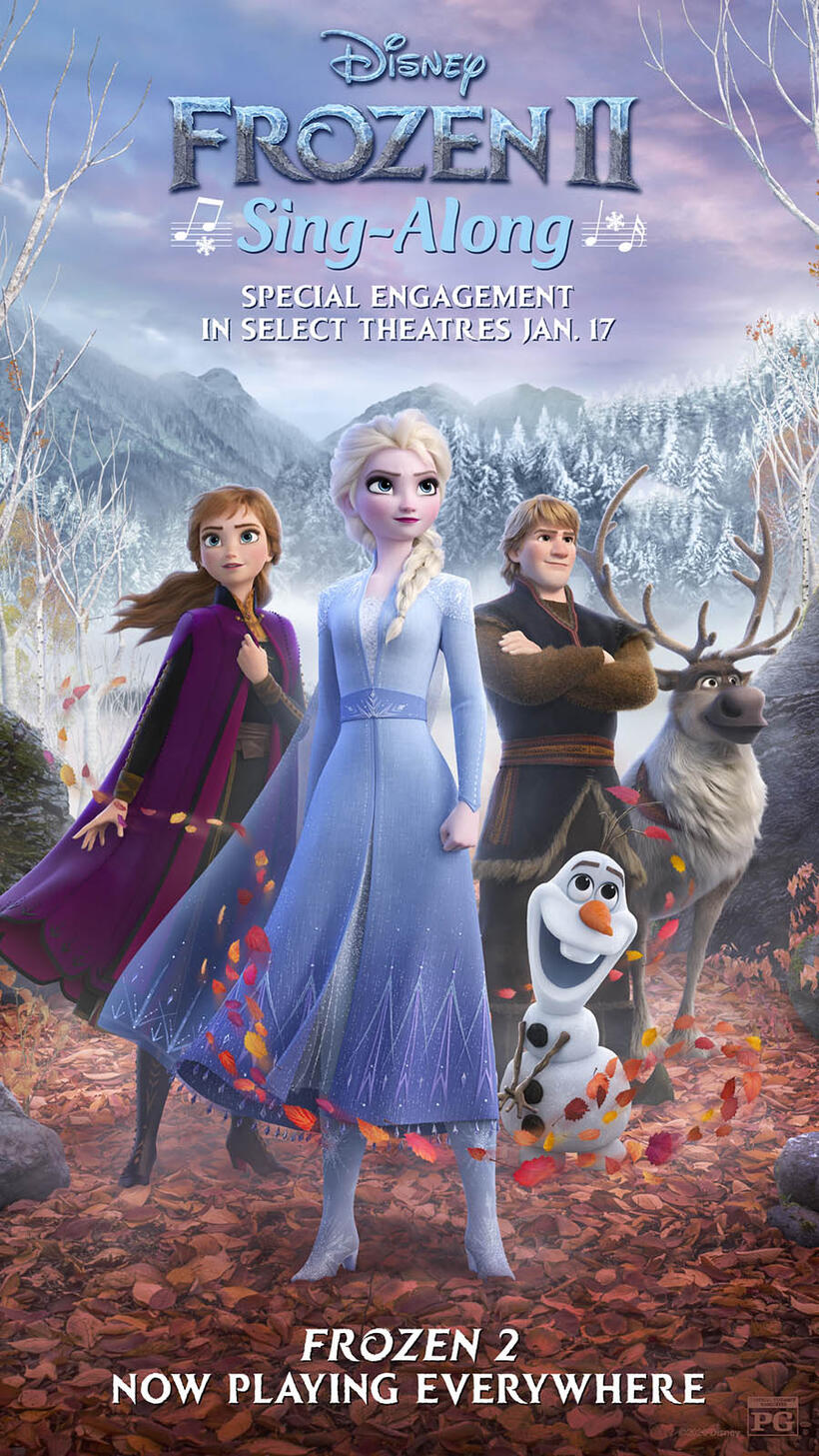 Frozen 2 Sing-A-Long poster art