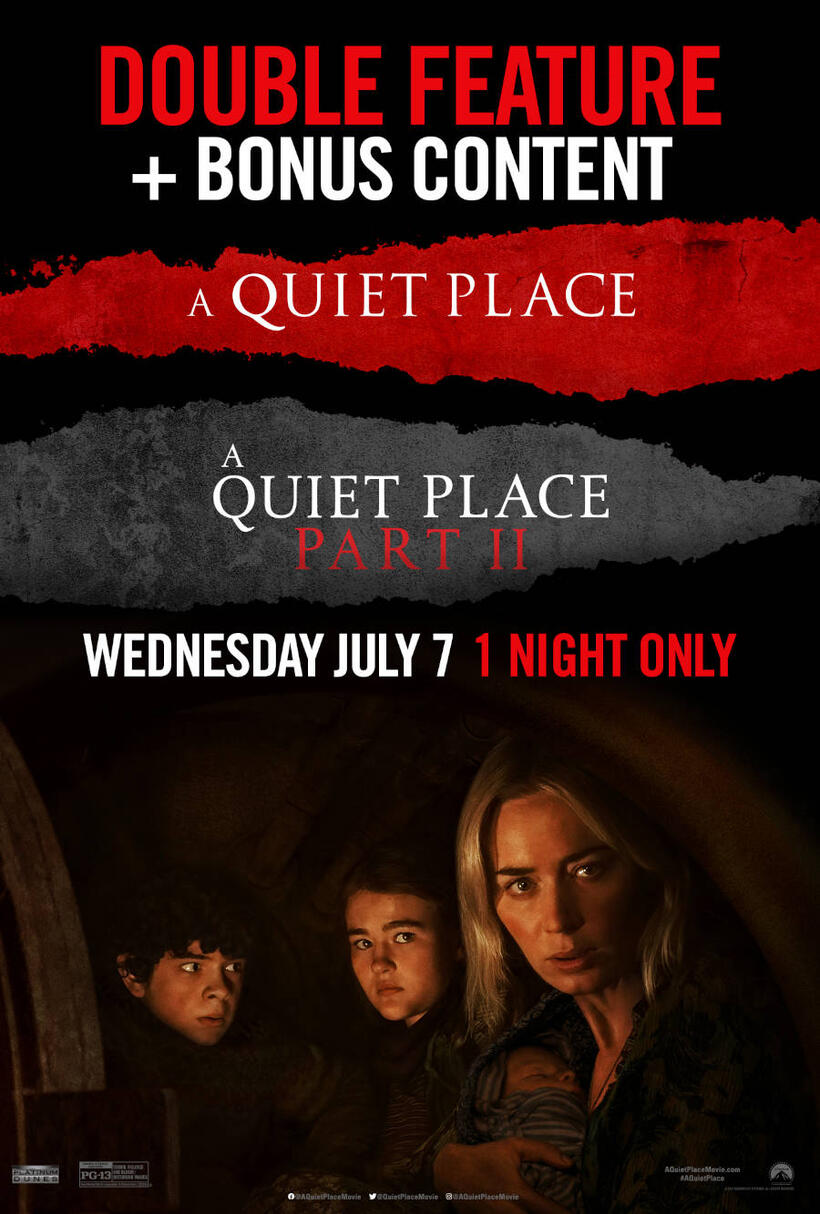 A Quiet Place Double Feature poster art